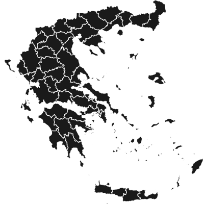 Example of geocoding with map geometry: Greece